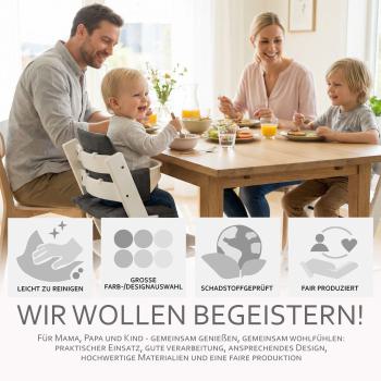 BAMBINIWELT Ersatzbezug für Stokke Tripp Trapp, MELIERT ORG.